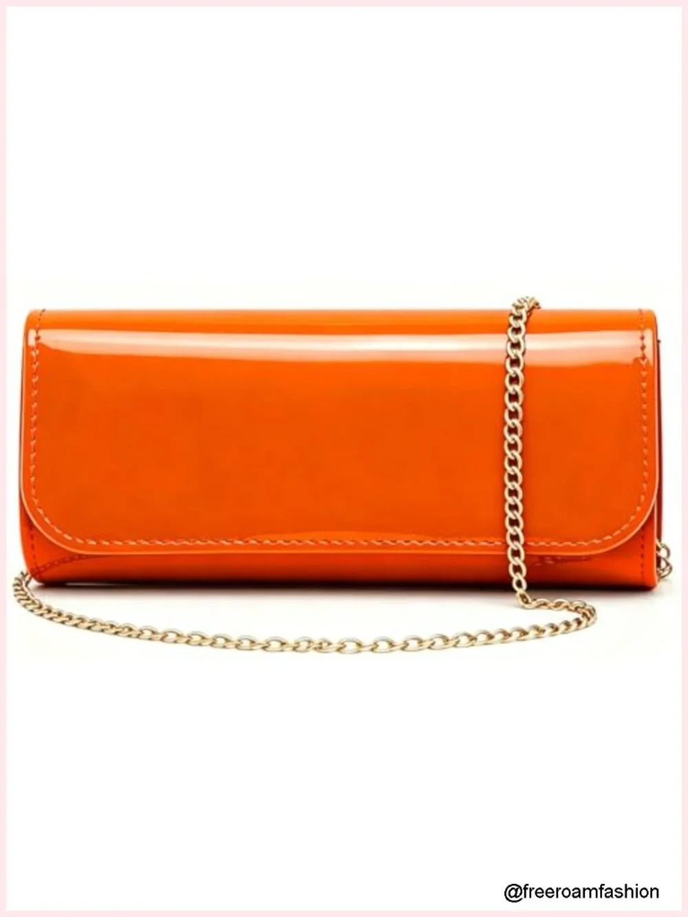 Patent Leather Envelope Clutch for Women Evening Bag Formal